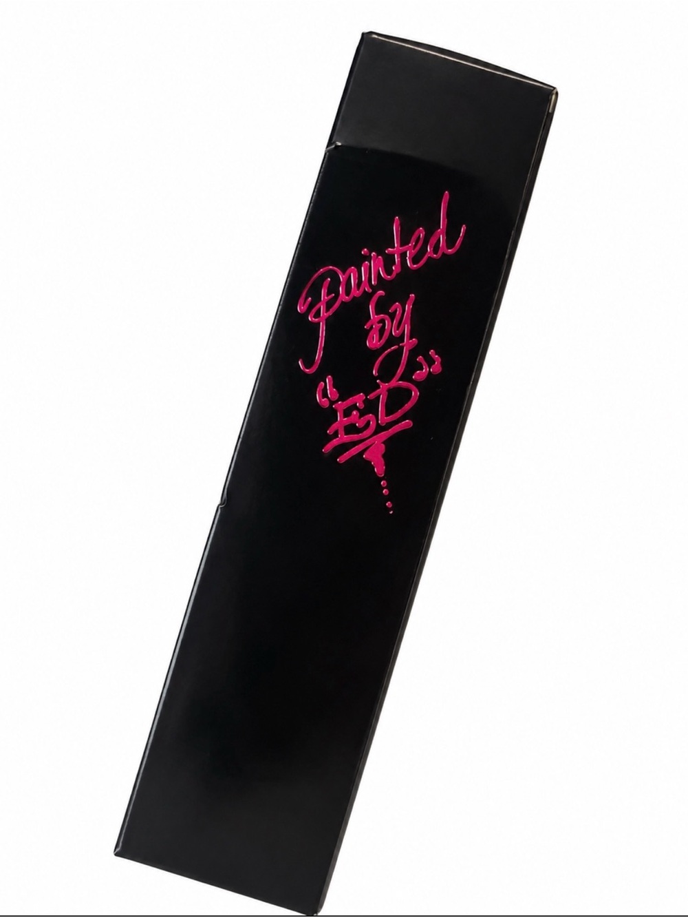 Ed Hardy Paddle Hair Brush NIB w/ Custom Sticker Sheet Black Pink Skull Rose - Picture 3 of 3